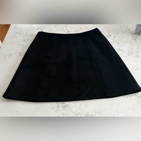 Babaton Black Suede Skirt - Picture 2 of 8